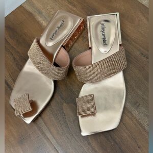 Jeffrey Campbell rose gold sandals 💗